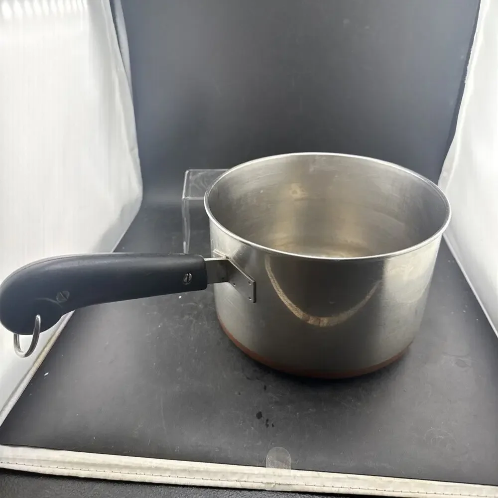 Vintage Revere Ware 3 qt Sauce Pan, Copper Bottom, No Lid, Pre-1968